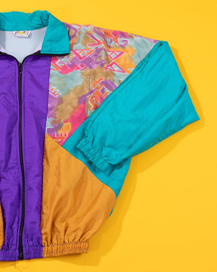 Vintage 80s Jump USA Retro Windbreaker Jacket