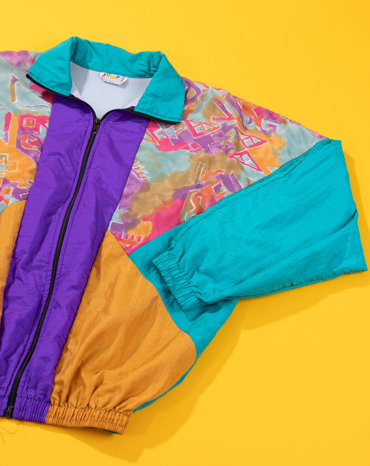 Vintage 80s Jump USA Retro Windbreaker Jacket