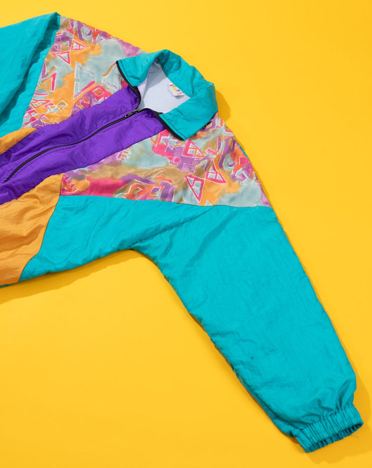 Vintage 80s Jump USA Retro Windbreaker Jacket