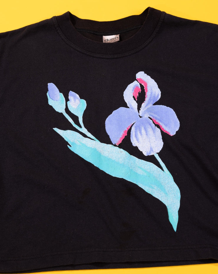 Vintage 90s Dolfin International Flower Crop Top