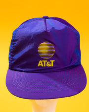 Vintage 90s AT&T Purple Iridescent Snapback Hat