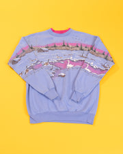 Vintage 1994 Winter Swan Lake Crewneck Sweater