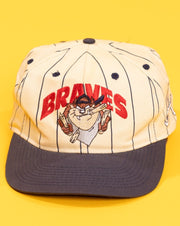Vintage 1993 Atlanta Braves Looney Tunes Taz Snap back Hat