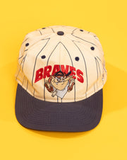 Vintage 1993 Atlanta Braves Looney Tunes Taz Snap back Hat