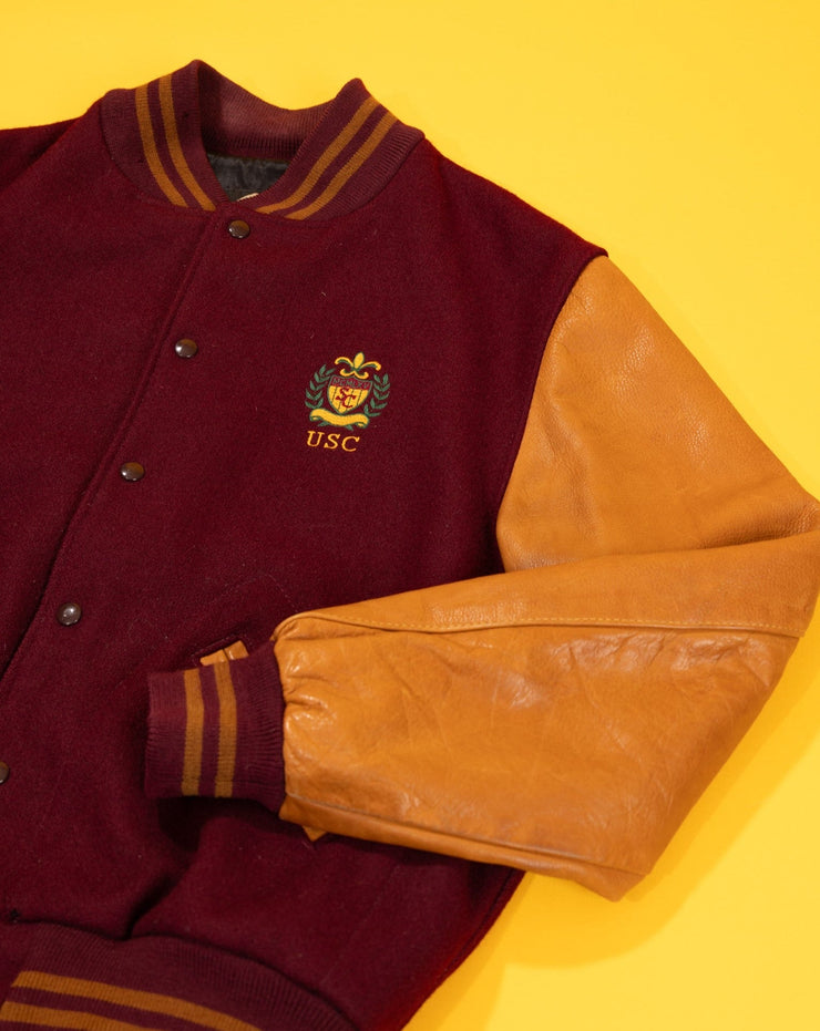 Vintage 80s USC Trojans Varsity Jacket