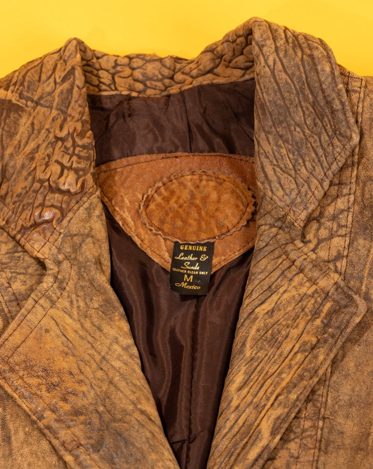 Vintage 80s Cropped Leather Jacket