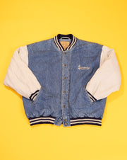 Vintage 90s Arizona Jeans Co Denim Varsity Jacket