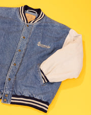 Vintage 90s Arizona Jeans Co Denim Varsity Jacket