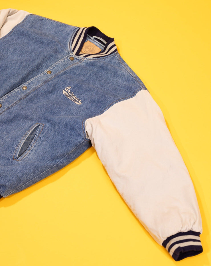Vintage 90s Arizona Jeans Co Denim Varsity Jacket