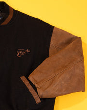 Vintage 80s Coors Leather Swingster Varsity Jacket