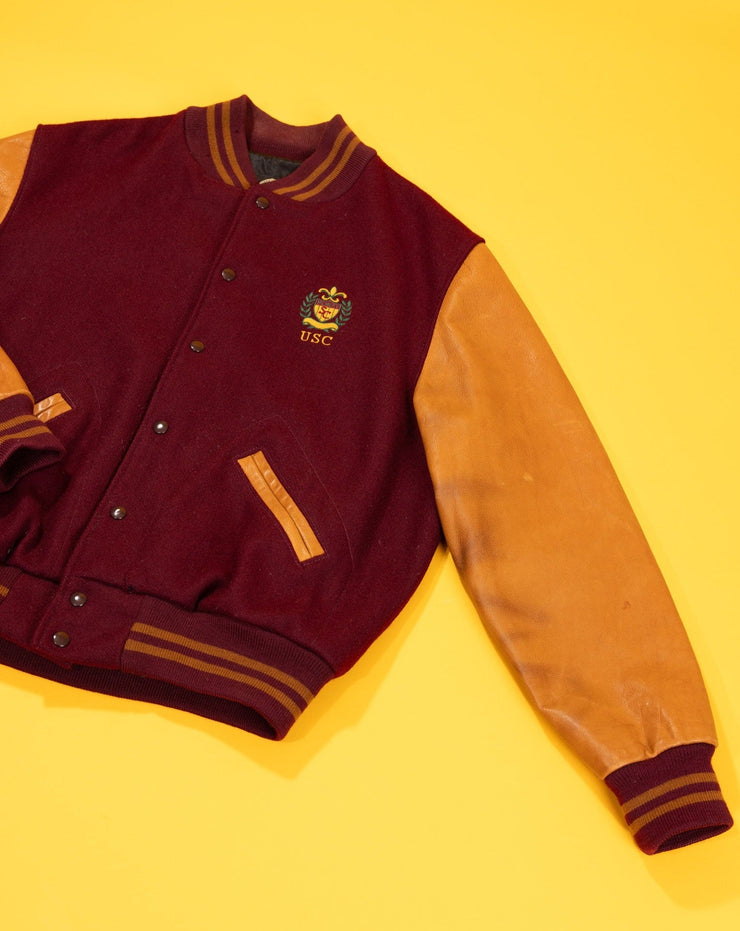 Vintage 80s USC Trojans Varsity Jacket