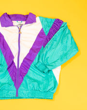 Vintage 80s Casual Isle Retro Windbreaker Jacket