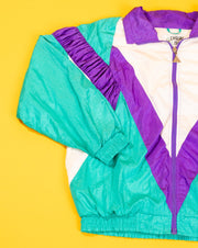 Vintage 80s Casual Isle Retro Windbreaker Jacket