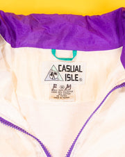 Vintage 80s Casual Isle Retro Windbreaker Jacket