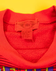 Vintage 1990 American I.O.U. Striped Crewneck Sweater