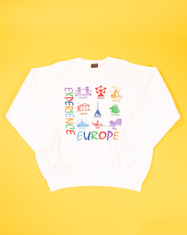 Vintage 90s Experience Europe Crewneck Sweater