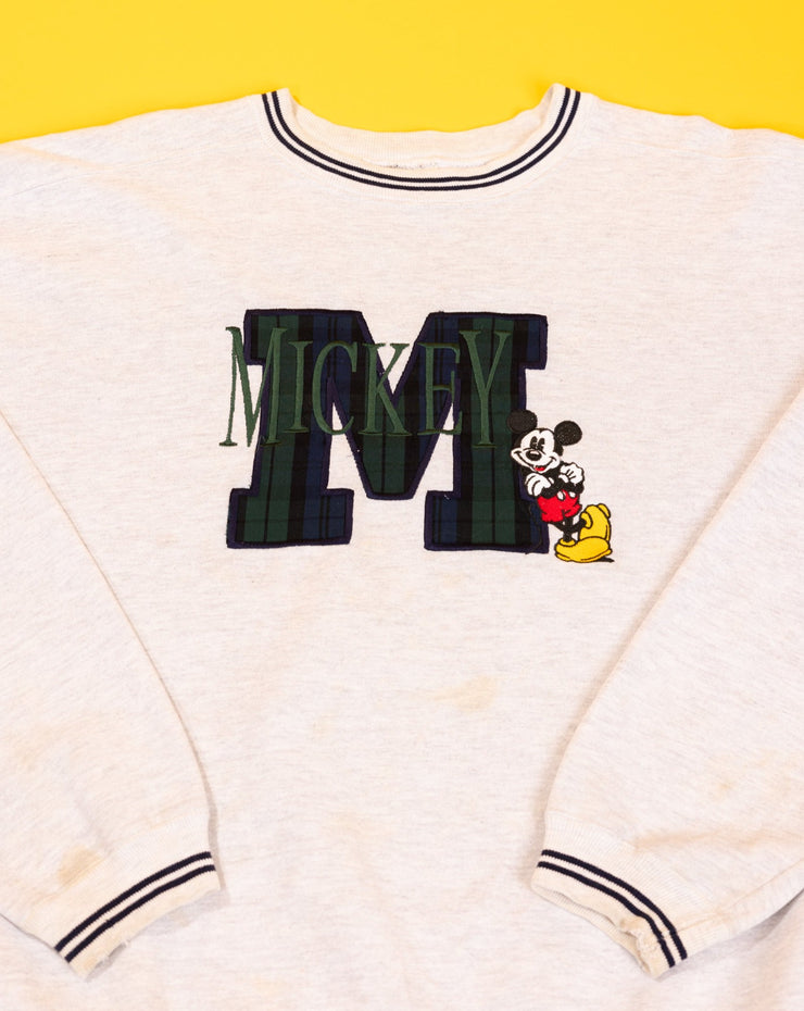 Vintage 90s The Disney Store Mickey "M" Crewneck Sweater