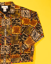 Vintage 80s C.A. Sport Animal Print Jacket
