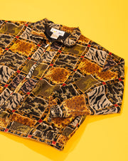 Vintage 80s C.A. Sport Animal Print Jacket