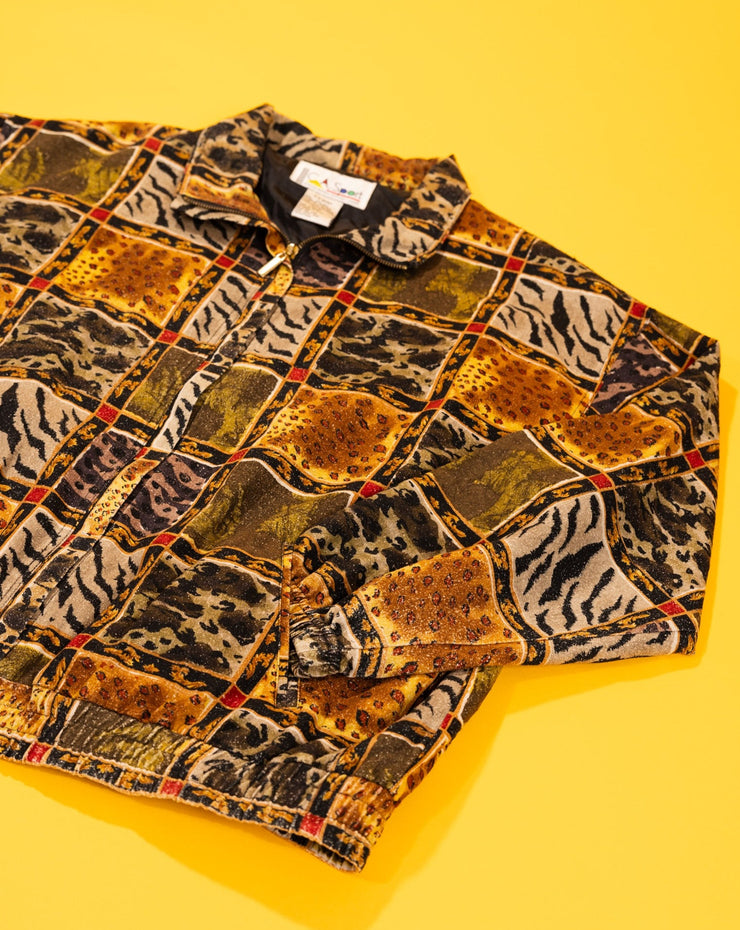 Vintage 80s C.A. Sport Animal Print Jacket