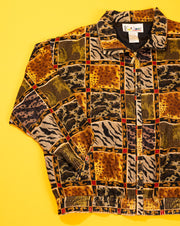 Vintage 80s C.A. Sport Animal Print Jacket