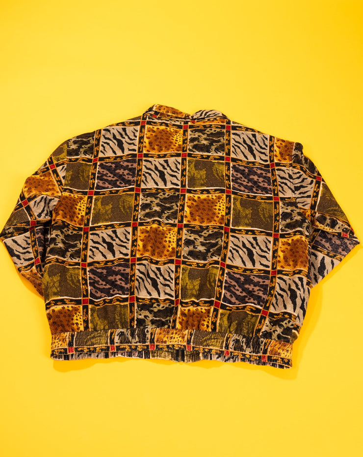 Vintage 80s C.A. Sport Animal Print Jacket