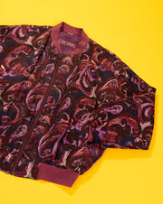 Vintage 80s Cocoon Silk Bomber Jacket