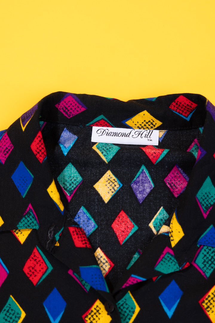 Vintage 80s Diamond Hill Button Up