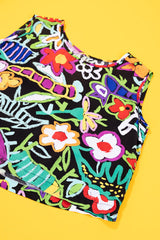Vintage 90s Floral Cropped Tank