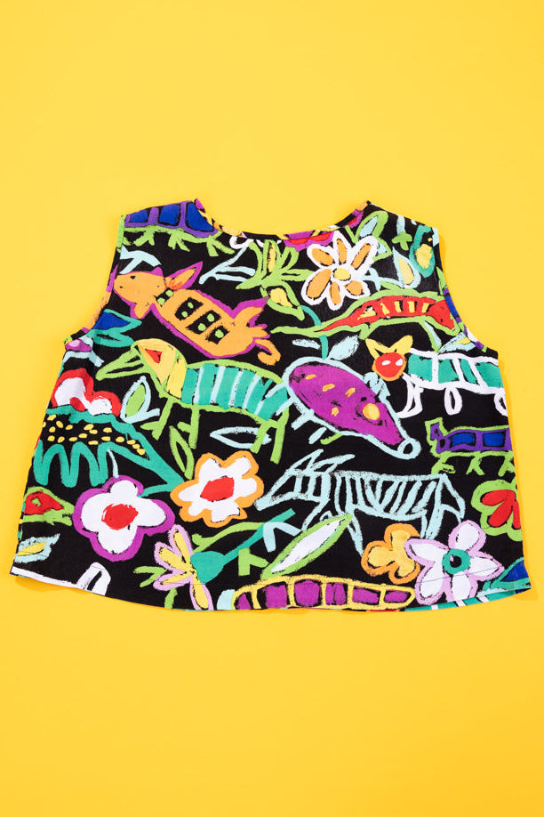 Vintage 90s Floral Cropped Tank