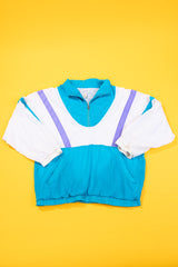 Vintage 80s Lavon Quarter Zip Windbreaker