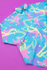 Vintage 80s Lady Manhattan Quarter Sleeve Button Up