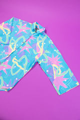 Vintage 80s Lady Manhattan Quarter Sleeve Button Up
