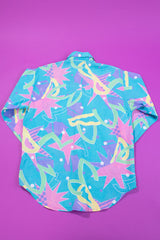 Vintage 80s Lady Manhattan Quarter Sleeve Button Up