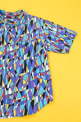Vintage 80s Todays News Button Up