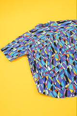 Vintage 80s Todays News Button Up