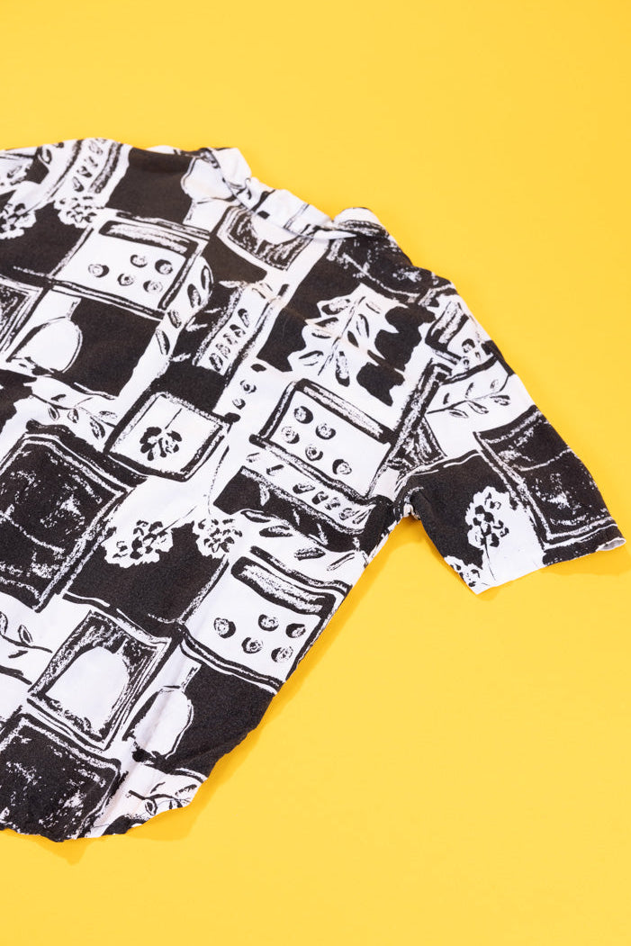 Vintage 80s Teddi Retro Button Up