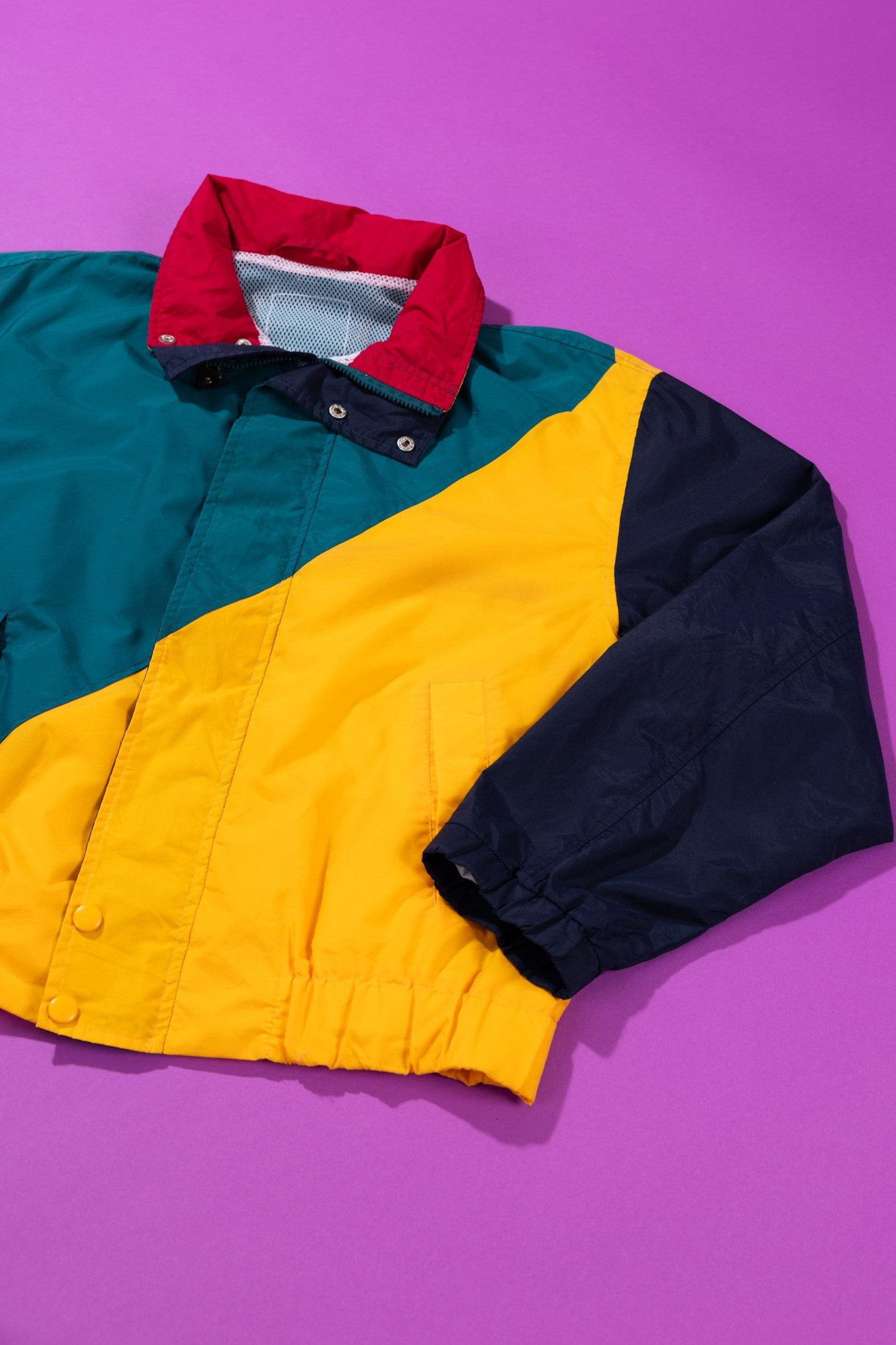 Vintage 90s Color Block Windbreaker (M) – Retro Candy World