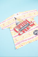 Vintage 1991 NHL Washington Capitol Punishment Crew AOP T-shirt