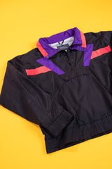 Vintage 80s White Fir Pullover Windbreaker