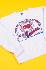Vintage 1988 Kansas City Jayhawks NCAA Champions Crewneck
