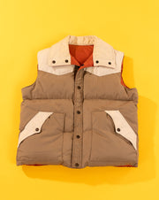 Vintage 70s 1166 Collection Reversible Puffer Vest