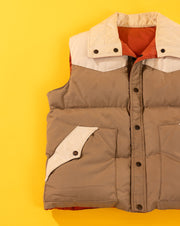 Vintage 70s 1166 Collection Reversible Puffer Vest