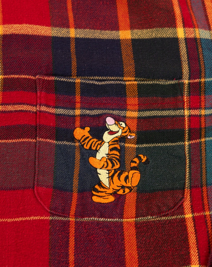 Vintage 90s Tigger Disney Store Flannel Long Sleeve Shirt