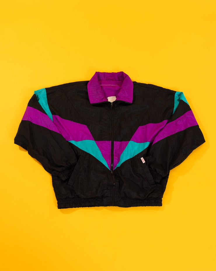 Vintage 90s Campus Retro Windbreaker Jacket