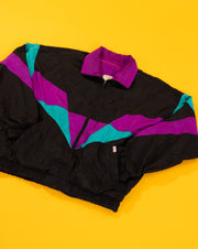 Vintage 90s Campus Retro Windbreaker Jacket