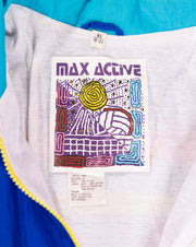Vintage 90s Max Active Retro Windbreaker Jacket
