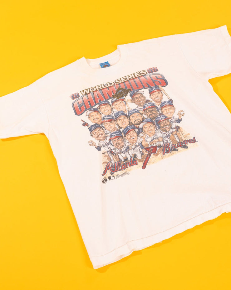 Vintage 1995 Atlanta Braves World Series Champions Characature T-shirt