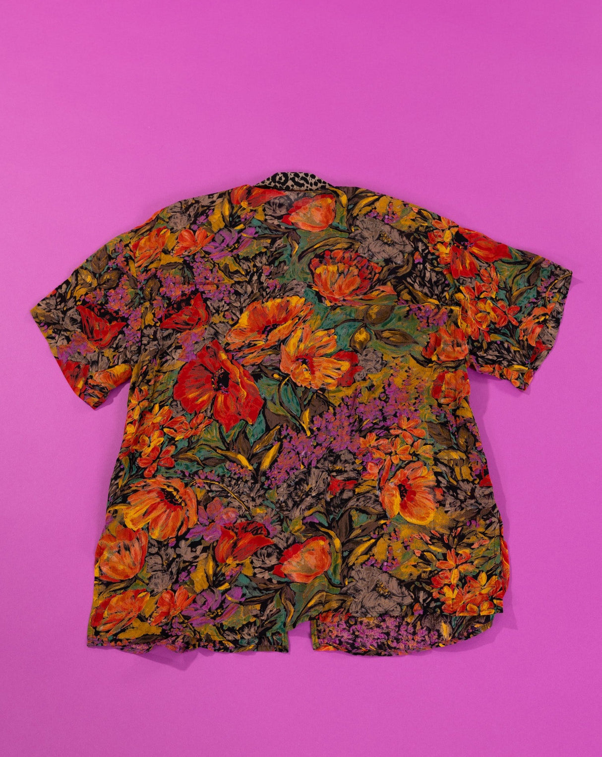 Vintage 90s Platinum Petites Retro Fall Button Up & Shorts Set