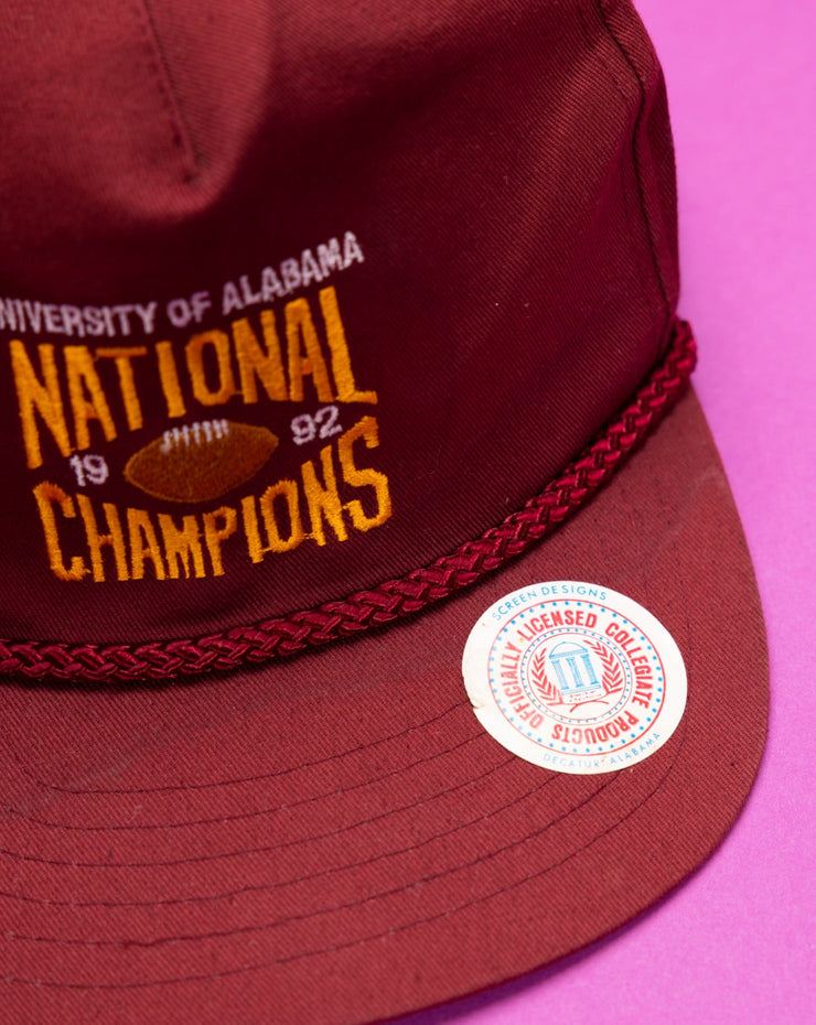 Vintage 1992 University of Alabama National Champions Snapback Hat